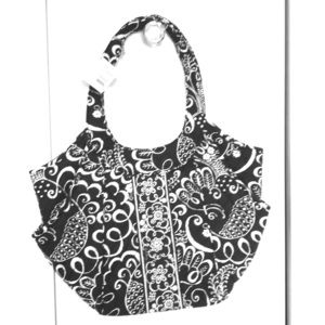 Vera Bradley New w/ Tags Side Bag Tote Birds Navy